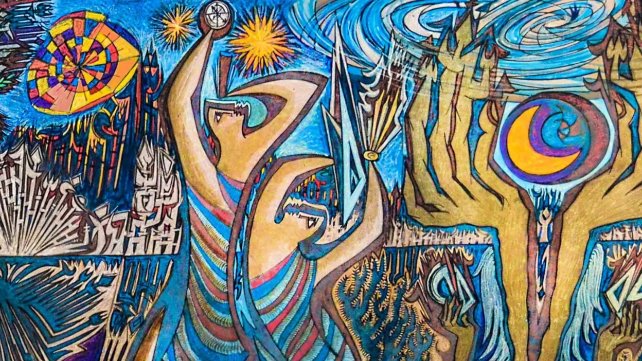 sadequain medium of work, sadequain foundation, #sadequain